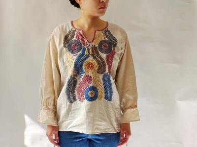 メキシコ刺繍ブラウス・ワンピース - メキシコアクセサリー