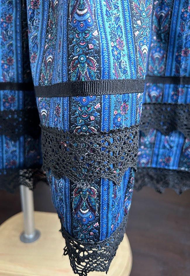 型番o331：ブルー系チロルスカート：ヨーロッパチロルフォークダンス