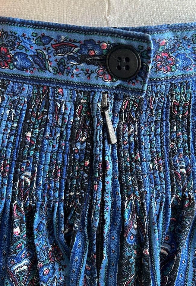 型番o331：ブルー系チロルスカート：ヨーロッパチロルフォークダンス