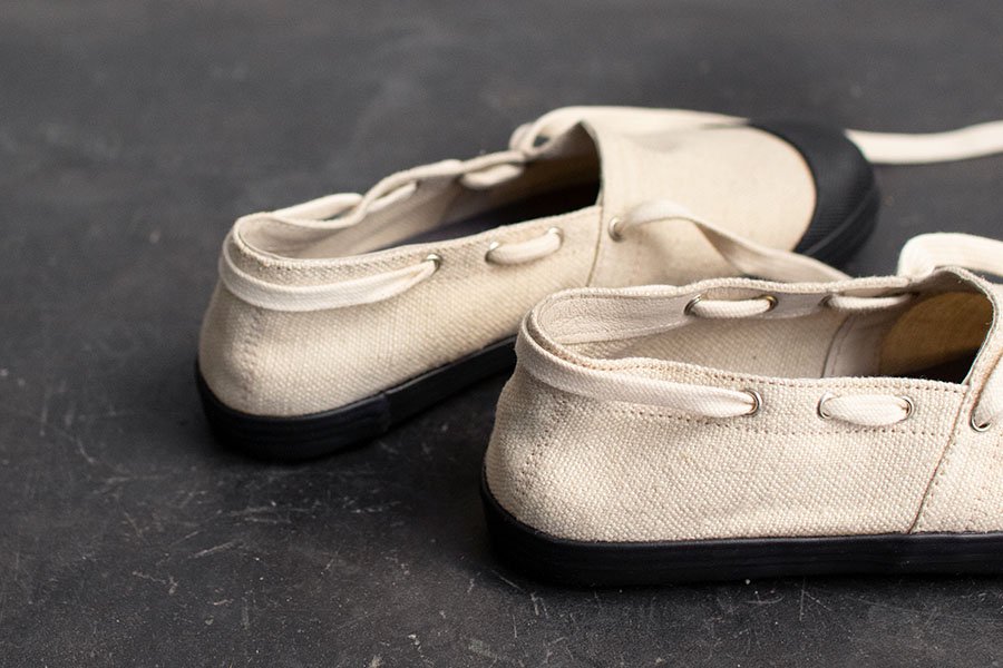 REPRODUCTION OF FOUND  FRENCH MILITARY ESPADRILLES NATURAL