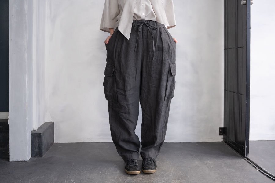 WIRROW Linen cargo pants - パンツ