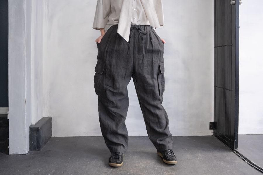 WIRROW Linen Cargo Pants 1409-