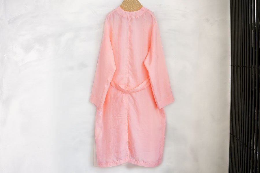 uryya SILK コート MAVUNO 別注 カラーLIGHT PINK-