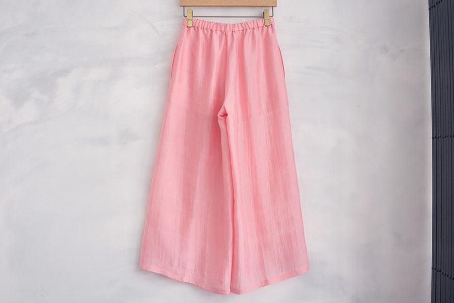 【新品・タグ付】uryya silk ワイドパンツ mavuno別注  Pink