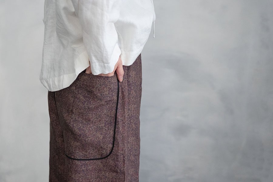 TOWAVASE 「Ginette」パンツ BROWN