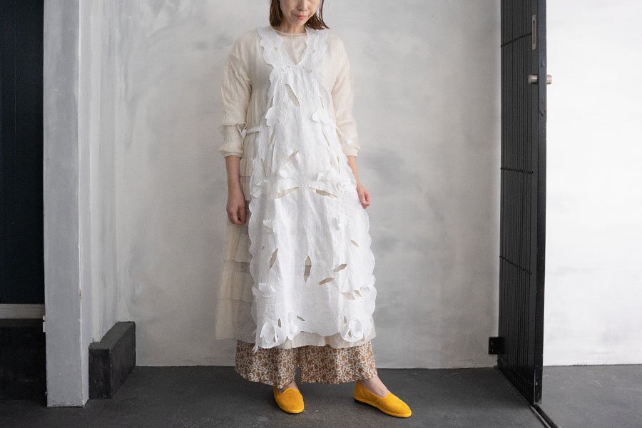 TOWAVASE  「Tablier」 ドレス WHITE