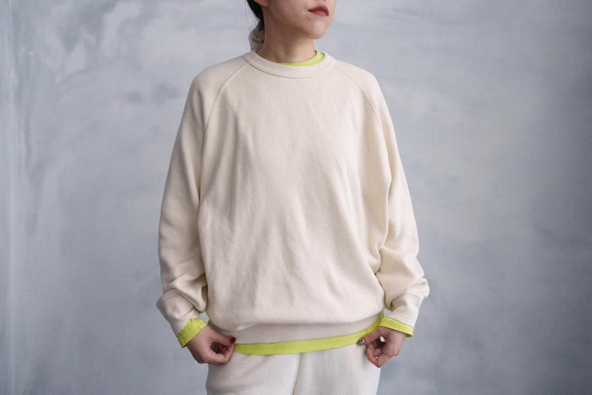 <img class='new_mark_img1' src='https://img.shop-pro.jp/img/new/icons1.gif' style='border:none;display:inline;margin:0px;padding:0px;width:auto;' />Ohh! Light Weight Basic L/S Crew LIME YELLOW