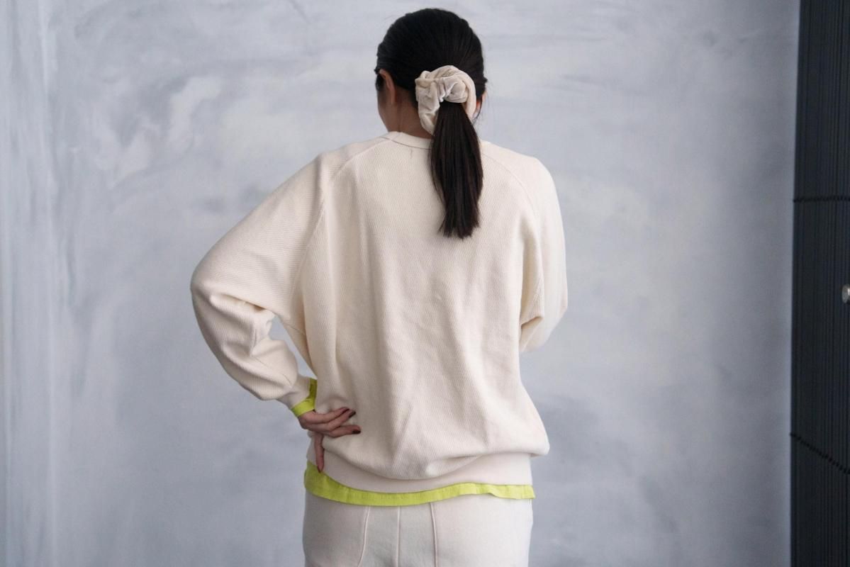 <img class='new_mark_img1' src='https://img.shop-pro.jp/img/new/icons1.gif' style='border:none;display:inline;margin:0px;padding:0px;width:auto;' />Ohh! Light Weight Basic L/S Crew LIME YELLOW