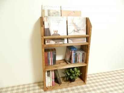 ハンドメイド オールインワンラック ショートタイプ（ダークチーク色） All In One Rack Short TypeColor：Teak - ハンドメイドショップ