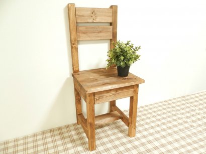 Chair straight typeColor：teak - ハンドメイドショップ 月家具