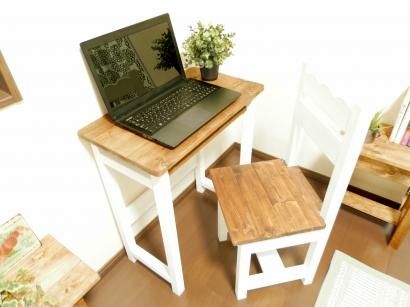 PC DeskColor：Teak＆White - ハンドメイドショップ 月家具
