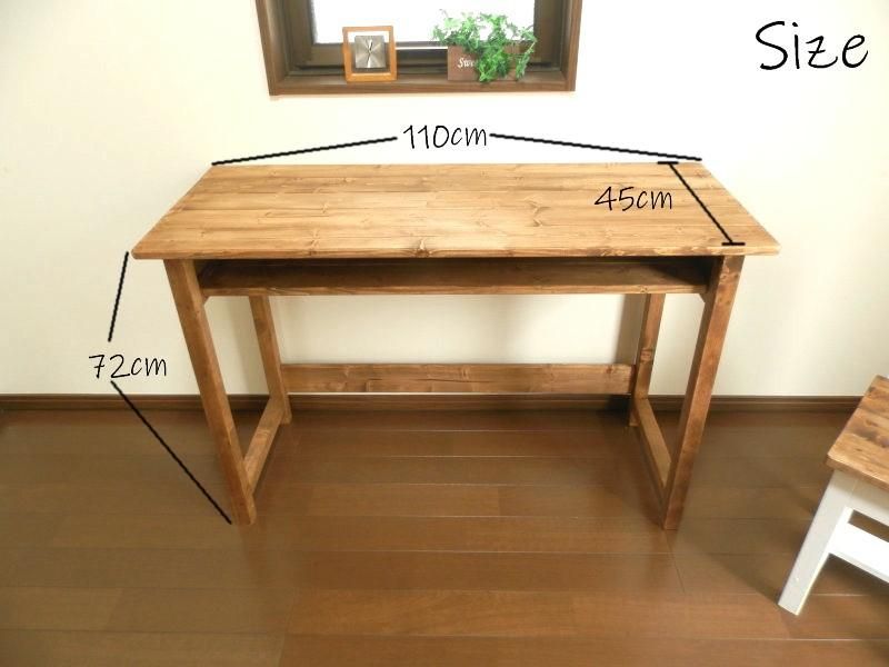 work Desk & PC DeskColor：Teak - ハンドメイドショップ 月家具