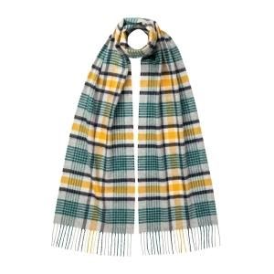 johnstonsジョンストンズ ストール カシミア チェック柄ブラック 決算SALE johnstonsジョンストンズ ストール カシミア チェック柄ブラック マフラー/ショール