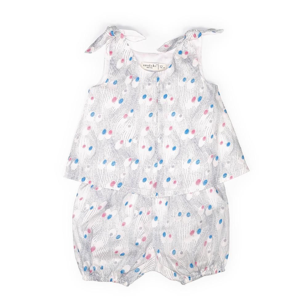 anais & i [アナイスアンドアイ]  BABY SET CHARLOTTE LIBERTY PRINT リバティプリント セットアップ