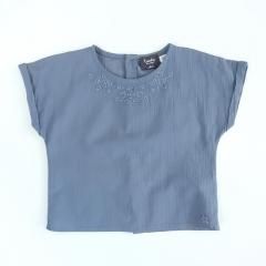 SALE80%OFFtocoto vintage EMBRODERY BLOSE BLUE ȥ ơ ɽ֥饦ʥ֥롼