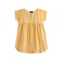 SALE70%OFFtocoto vintage S3118. SHORT EMBRODERY DRESS 005. MOUSTARDE ȥȥơ  ɽԡʥޥɡ