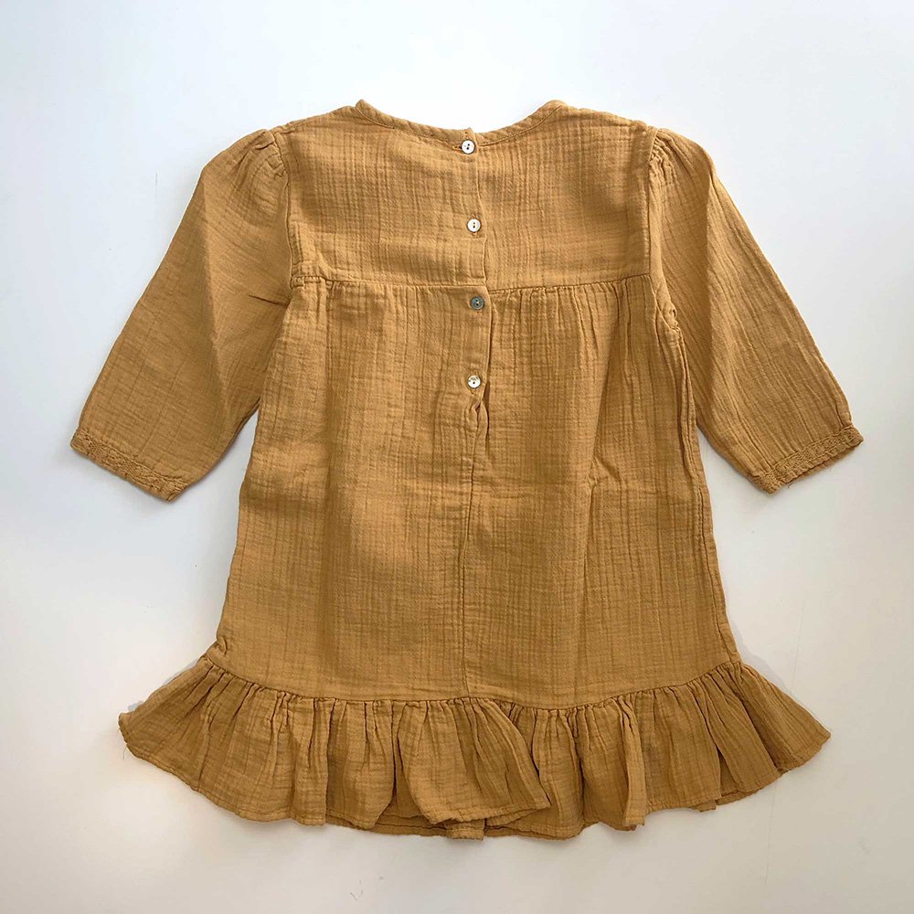 SALE60%OFF】tocoto vintage LACE DRESS + FOLD MUSTARD トコト