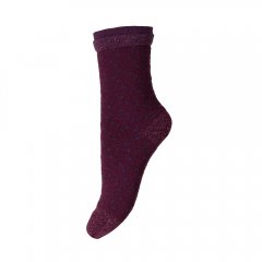 【SALE60%OFF】mp Denmark PERRY dark wine red エムピー ドット柄ソックス（ダークワインレッド）