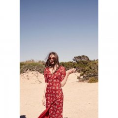 SALE60%OFFLouise  Misha Dress Stree Red Flowers 륤ߡ 󥰥ԡʥåɥե