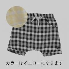 SALE60%OFFtocoto vintage Vichy squares baby bermudas YELLOW ȥȥơ å硼ȥѥġʥ