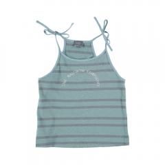 SALE60%OFFtocoto vintage Bow shoulders striped tank top GREEN ȥȥơ ȥ饤׸ɳߥʥ꡼