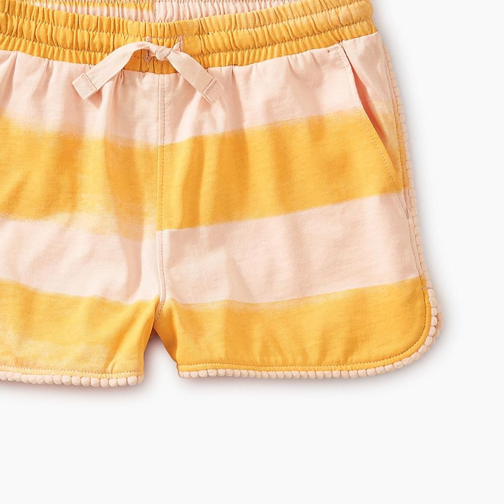 Sale Off Tea Collection Pom Pom Dolphin Shorts Painted Stripe ティコレクション ポンポン付きショートパンツ ピンク オレンジ インポート 輸入 ベビー服 子供服 出産祝い 通販 Vivid Life