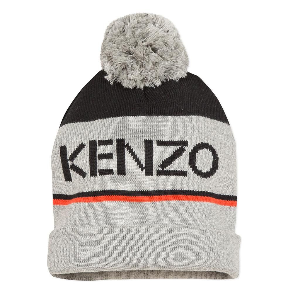 SALE40%OFF】KENZO LOGO JB MARL GREY ケンゾー ポンポン付ニット