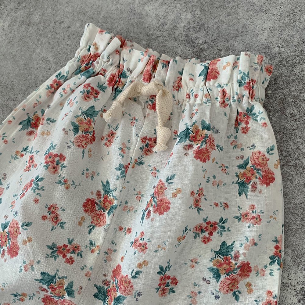 SALE50%OFF】tocoto vintage Flowers pyjama style trousers FLOWERS