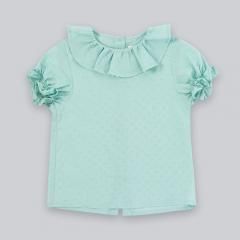SALE50%OFFla petite blossom Basic GreenShirt  ץƥ ֥å ץƥåե륫顼Ⱦµ֥饦ʥ꡼