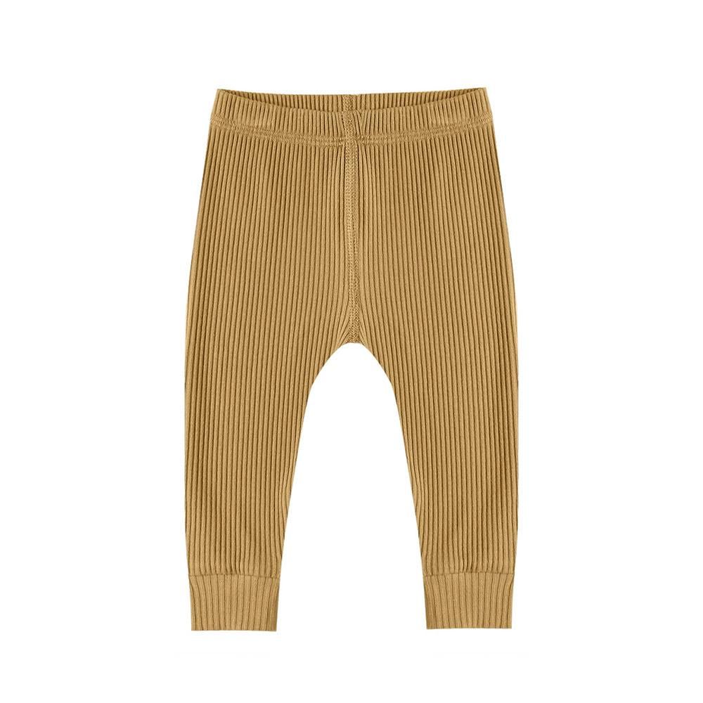 Quincy Mae Ribbed Legging ocre クインシー メイ リブレギンス（オークル）