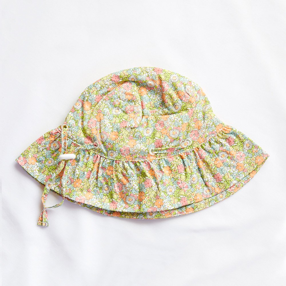 ☆【SPECIAL OFF】minihaha LIBERTY SUN HAT DELILAH CA ミニハハ リバティサンハット（イエロー） -  インポート 輸入 ベビー服 子供服 出産祝い 通販 | vivid LIFE