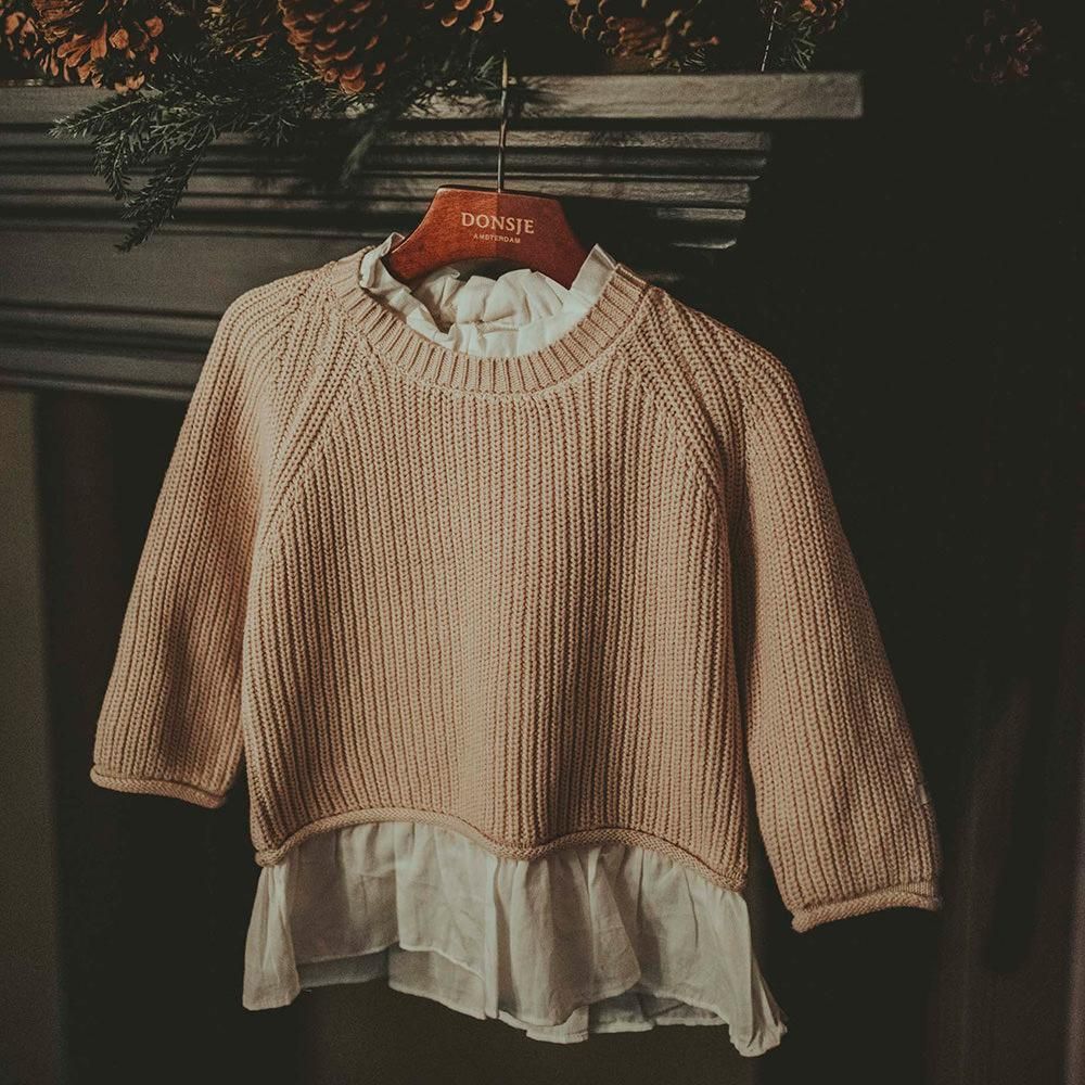 SALE40%OFF】DONSJE FLOSSY SWEATER Soft Sand ドンシェ レイヤード