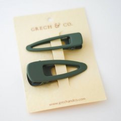 Grech & Co.  Matte Clips Set of 2 fern グレッチアンドコー ヘアクリップ2点セット（ファーン）