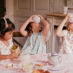 SALELouise MishaBaby Dress Amita Vintage Blue Flowers 륤ߡ ե륷ԡʥ֥롼ե