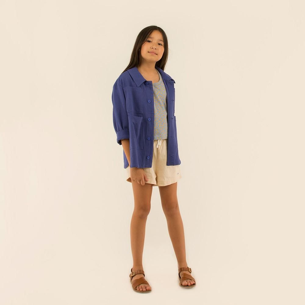 tinycottons THE BEACH IS FOR EVERYONE JACKET indi-Go タイニーコットンズ グラフィック長袖ジャケット（インディゴ）