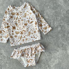 SALE40%OFFRylee + Cru garden birds rashguard girl set ivory ǥСĹµå奬ɥåȡʥܥ꡼