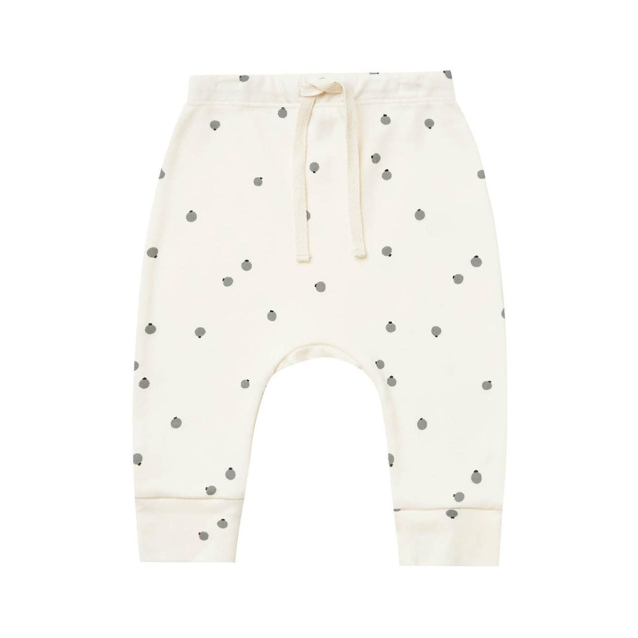 Quincy Mae DRAWSTRING PANT IVORY クインシー メイ ブルーベリー柄ロングパンツ（アイボリー）