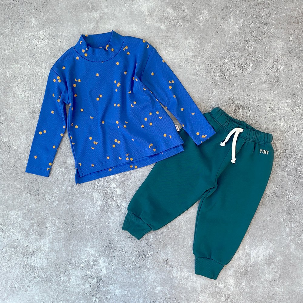 SALE30%OFF】tinycottons SOLID BABY SWEATPANT stormy blue