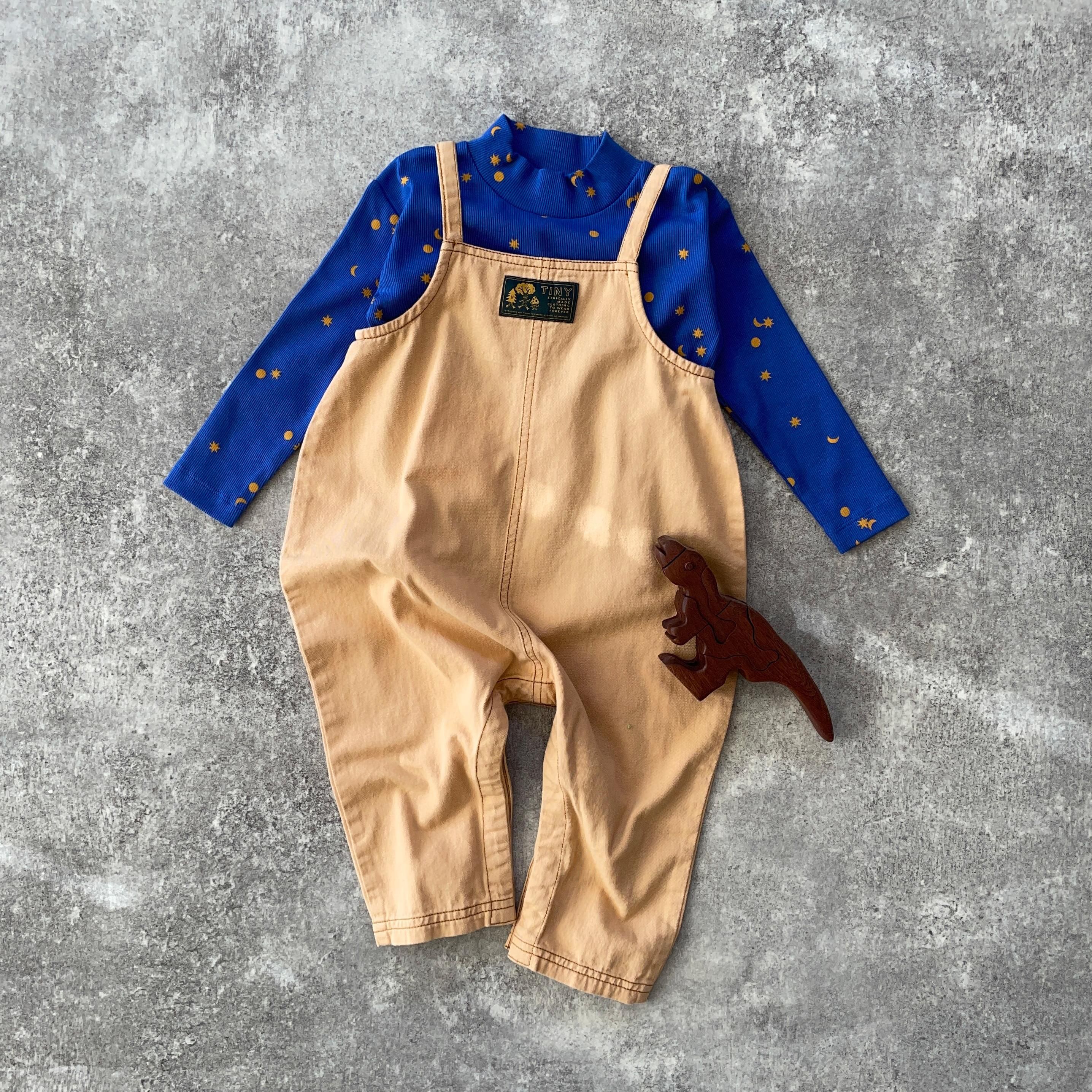 【SALE30%OFF】tinycottons SOLID DUNGAREE toffee タイニーコットンズ オーバーオール（トフィー） -  インポート 輸入 ベビー服 子供服 出産祝い 通販 | vivid LIFE