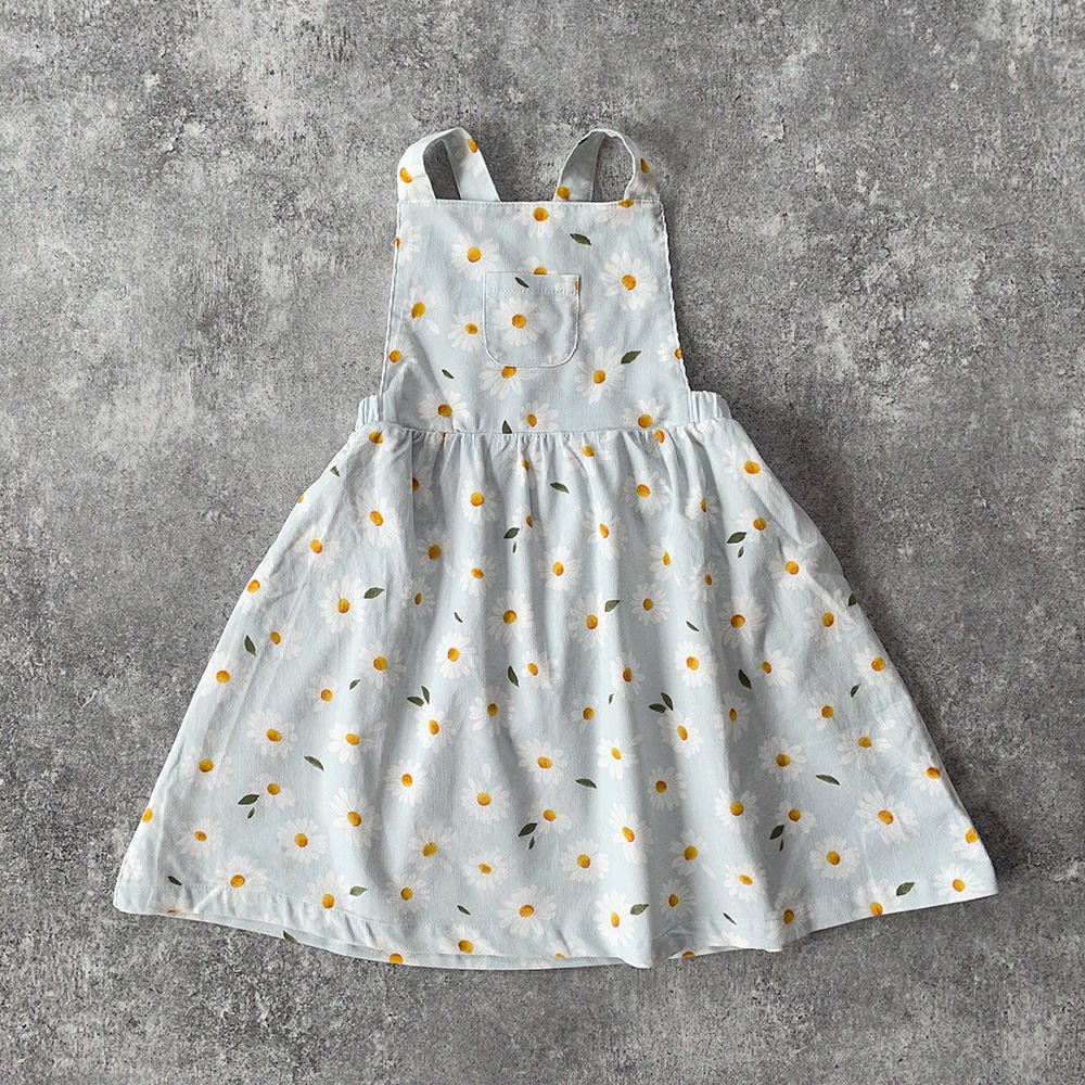 Angel Dear Daisy Corduroy Overall Dress Grey エンジェル ディア