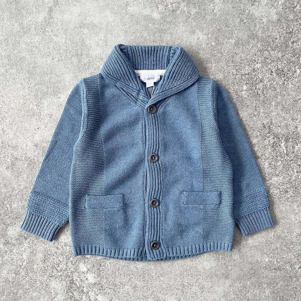 Angel Dear Shawl Collar Cardigan Blue Heather エンジェル ディア ショールカラーニットカーディガン（ブルーヘザー）