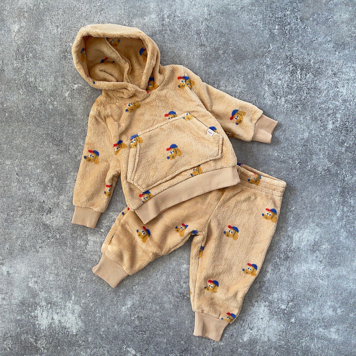 SALE40%OFF】tinycottons DOGS POLAR HOODY cappuccino/honey タイニー 