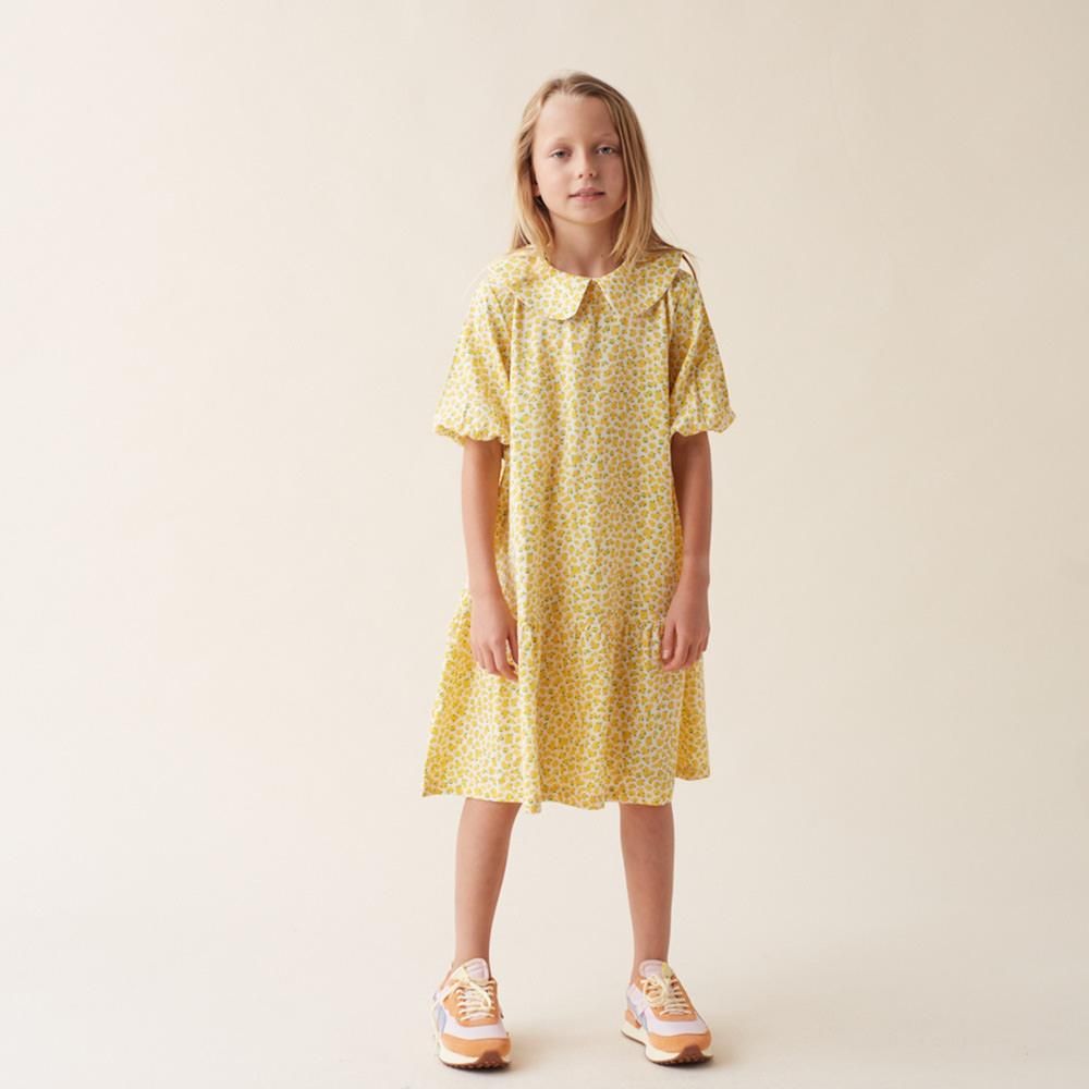 ��SALE��tinycottons OLEANDER PUFF DRESS light cream/yellow �ѥ�µ���ԡ����ʥ���������