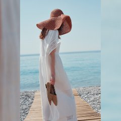 【SALE20%OFF】Louise Misha DRESS AKALIA WHITE ルイーズミーシャ 半袖ワンピース（ホワイト）