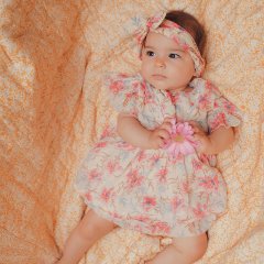 SALE30%OFFLouise Misha Baby DRESS SILOÉ RASPBERRY FLOWERS 륤ߡ Ⱦµԡʥ饺٥꡼ե