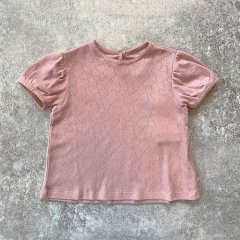 【SALE20%OFF】Play Up Baby Girl T-shirt プレイアップ 針抜き半袖カットソー（ローズ）