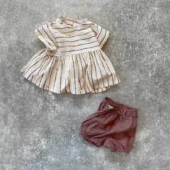 【SALE20%OFF】Play Up Baby Girl Shorts プレイアップ リネンショートパンツ（ココア）