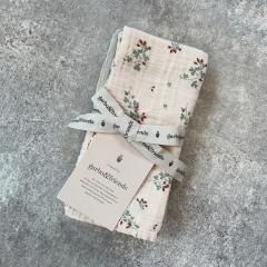 Garbo&Friends Clover Burp Cloths ガルボアンドフレンズ ガーゼクロス3枚セット（クローバー）
