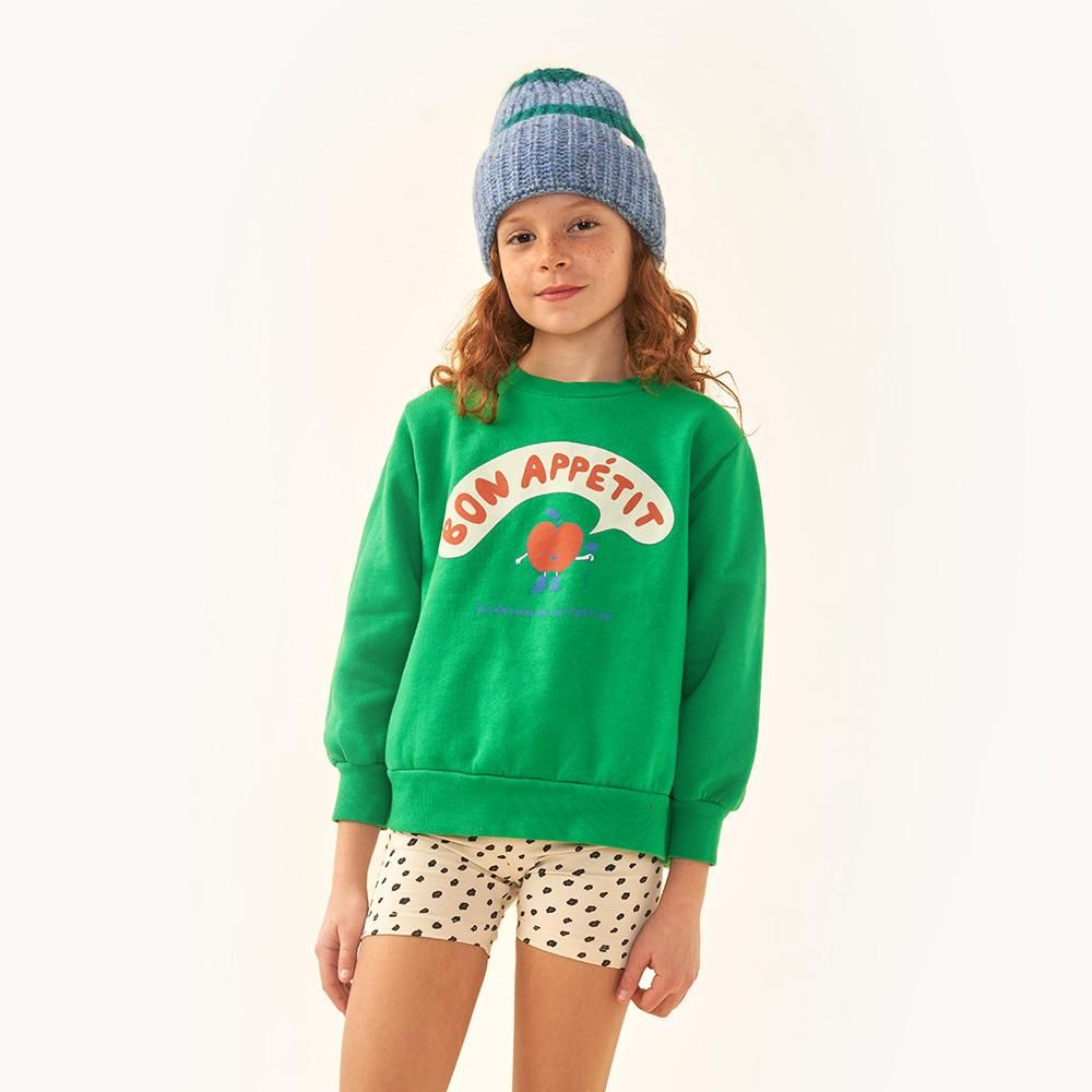 tinycottons BON APPÉTIT SWEATSHIRT grass green タイニーコットンズ ボナペティ 長袖スウェットシャツ（グラスグリーン）