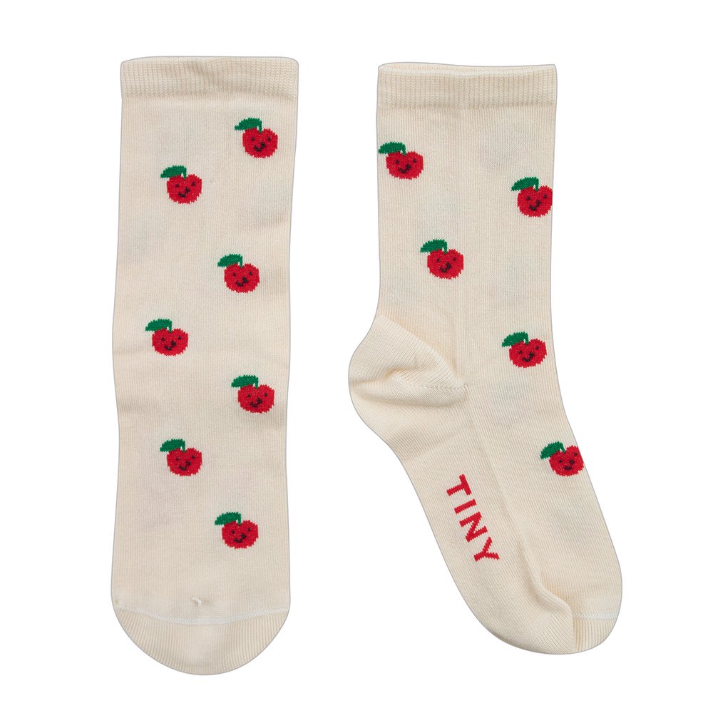 SALE30%OFF】tinycottons APPLES MEDIUM SOCKS light cream タイニー